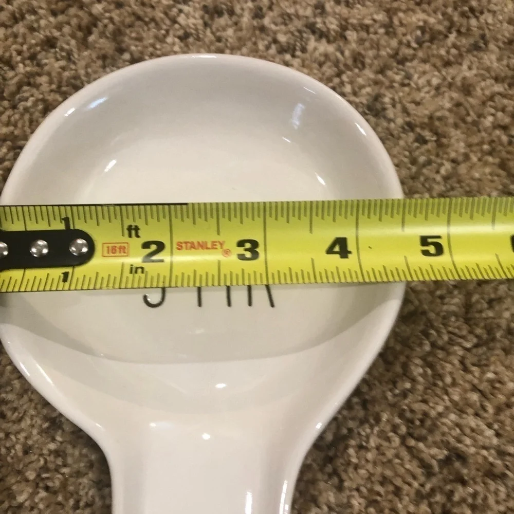 Rae Dunn by Magenta STIR Ceramic Spoon Rest / cream color / LARGE LETTER - Picture 6 of 8